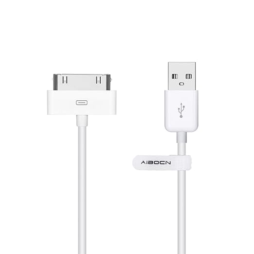 Image of the Aibocn MFi Certified 30 Pin Sync and Charge Dock Cable for iPhone 4 4S / iPad 1 2 3 / iPod Nano/iPod Touch